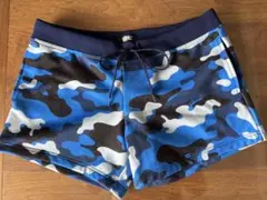 EGDE ブルーカモフラージュショートパンツ L