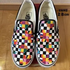VANS スリッポン チェッカーボード　花柄