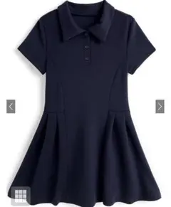 ポロシャツ風フレアミニワンピース[jm011] 新品　グレイル