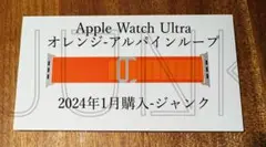 【ジャンク】Apple Watch ultra用-オレンジ アルパインループ