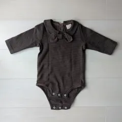 petit main ストライプロンパース 70