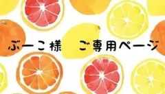 ぶーこ様　ご専用ページ