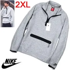新品 2XLサイズ ナイキ テックフリース ハーフジップ スウェットシャツ