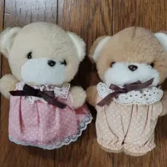 昭和レトロ サンアロー 夢の回転木馬 ピンドット 犬 ぬいぐるみ 中古品