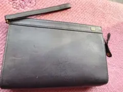 【本革】dunhill ダンヒル セカンドバッグ ブラック