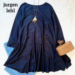 ヨーガンレール　jurgen lehl シルクベルデッドチュニック　黒　春夏のサムネイル