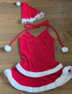 サンタ コスプレ衣装 フリース 赤