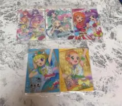 アイカツ、プリパラカード5枚セット