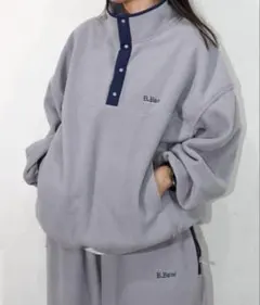 broken base スナップフリースプルオーバー　Mサイズ