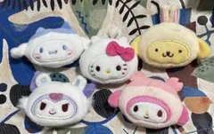 ちいかわ サンリオ ヘアクリップ キティ シナモン プリン マイメロ クロミ