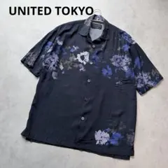 UNITED TOKYO フラワーオープンカラーシャツ サイズ2 Mのサムネイル