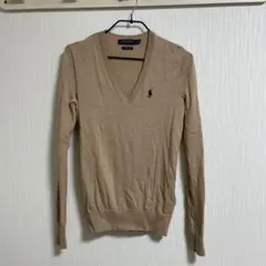 Polo Golf Ralph Lauren ベージュ Ｖネック長袖ニット