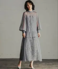 GIRL モチーフレースチュール オケージョンドレス