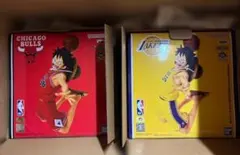 ONE PIECE×NBA ルフィ ブルズ　レイカーズ　フィギュア 2種セット
