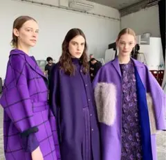 ドゥロワー ダブルフェイス リバー チェックコートdrowerトゥモローランド