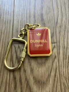 DUNHILL Lights キーホルダー ゴールド レッドのサムネイル