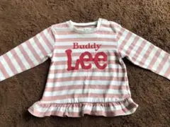 Lee ふりふりロンT ピンク　ボーダー　90