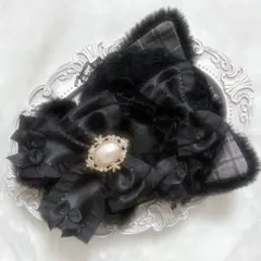 ぬい服　着ぐるみ　10〜12cm用　ブラック グレー ねこ チェーンフック付き