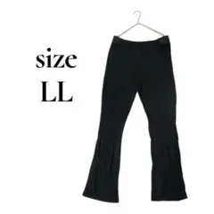 a.new.day 黒 ストレッチパンツ XL オフィスカジュアる美脚フィット