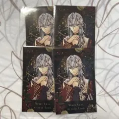 悪魔執事と黒い猫 あくねこ クリスマスチェキ風カード シロまとめ 4点