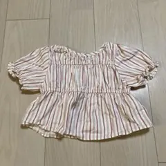 ザラ zarababy 半袖 ブラウス トップス ベビー ストライプ