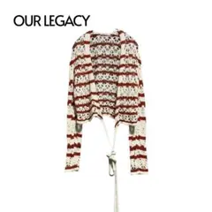 22年 OUR LEGACY ラップニット クロシェ ボーダー 短丈 Y2K