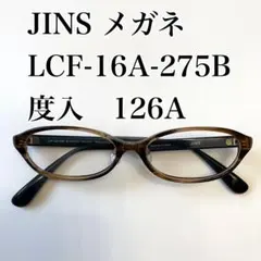 JINS メガネ　LCF-16A-275B 度入　126A