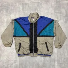 90s Vizor vintage ナイロン ウォームアップ ジャケット