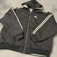 adidas リバーシブル　ナイロンジャケット　ブラックXL