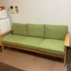 中古】KARE ギャンブル 3シーターソファ グリーン - メルカリ