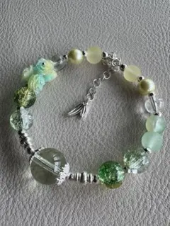 フラワーモチーフ ブレスレット 16cm