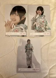 櫻坂46 生写真 2025年 浴衣 的野美青 - メルカリ