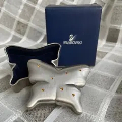 スワロフスキー　蝶々　小物入れ　アクセサリーケース　ジュエリーケース
