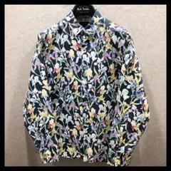 ポールスミス 長袖シャツ Sサイズ 花柄 マルチカラー