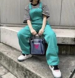 新品同様　X-girl エックスガール　オーバーオール　サロペット　つなぎ　S