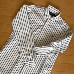 値下げしました　Ralph Lauren シャツ ホワイト／ストライプ