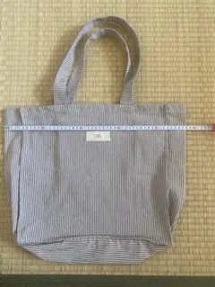 ZARA ストライプ柄 トートバッグ エコバッグのサムネイル