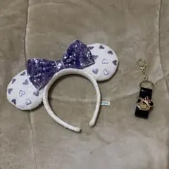 ディズニー カチューシャ キーホルダーセット