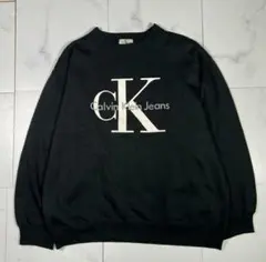 90s Calvin Klein jeans スウェット CKロゴ ブラック