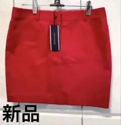 トミーヒルフィガー ゴルフ スカート レッド　Lのサムネイル