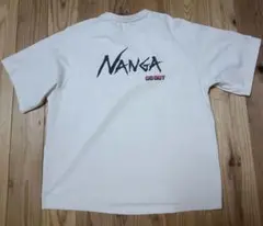 NANGA GOOUTグラフィックTシャツ ホワイト　等高線　フリーサイズ