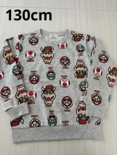 任天堂スーパーマリオ トレーナー　男の子　スウェットパーカー　130cm 長袖