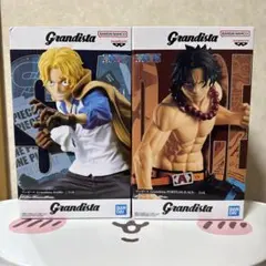 ワンピース　フィギュア　グランディスタ　エース　サボ