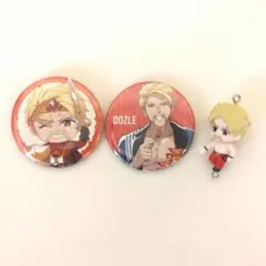 ドズル社✨ ドズルさん DODEL ピンバッジ キーホルダー 3点セット
