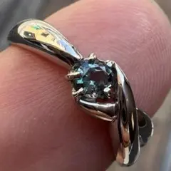 2137 アレキサンドライトダイヤリングPT900プラチナ12号0.15ct - メルカリ