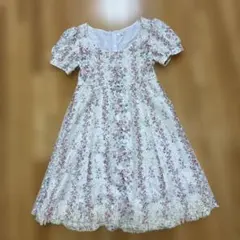 L'EST ROSE 花柄レースワンピース 半袖