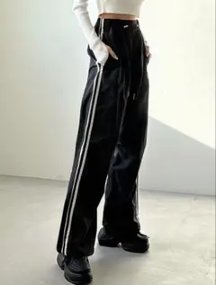 GRL グレイサイドライン カジュアルパンツ ブラックのサムネイル