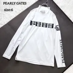 パーリーゲイツ モックネック 半袖Tシャツ ニコちゃん ネイビー 4