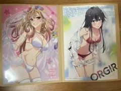 きゃらっとくじ　着せ恋 喜多川 俺ガイル 雪ノ下　A3クリアポスター　セット