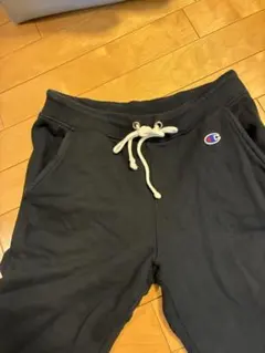 Champion ブラック スウェットパンツ